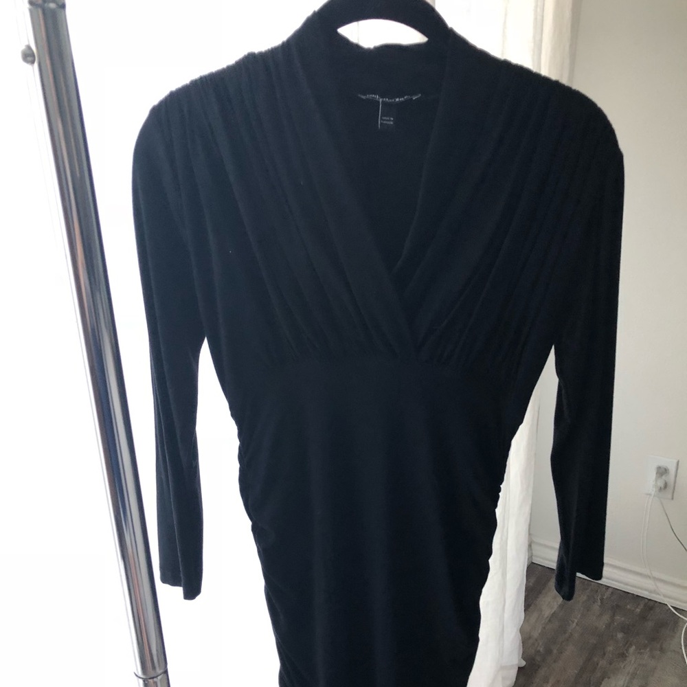 Isabella Oliver Ruched Midi Maternity Dress